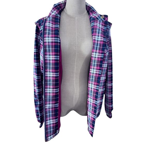 NEW!!"CATALINA" Women's Plaid Zip Up Windbreaker SZ S Boating Nautical Sailing - Picture 4 of 13